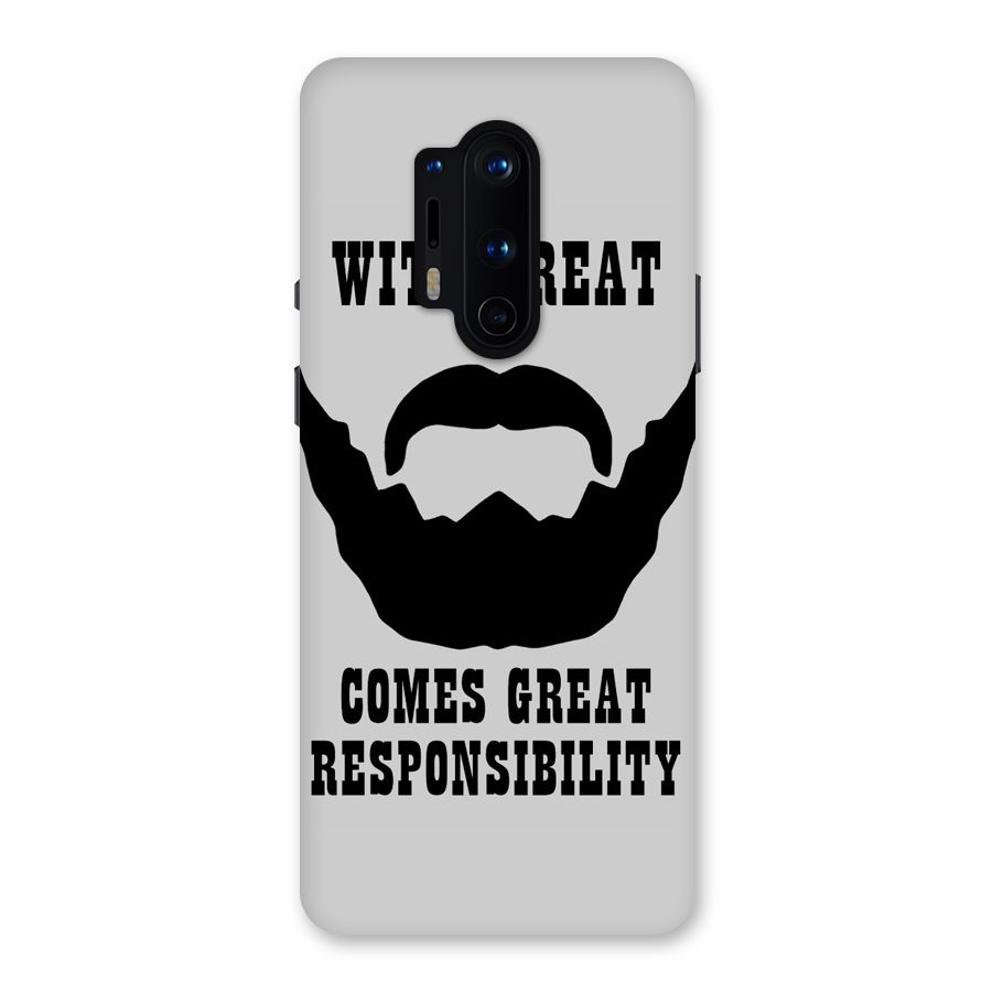 Great Beard Great Responsibility Back Case for OnePlus 8 Pro
