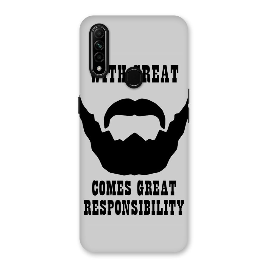 Great Beard Great Responsibility Back Case for Oppo A31
