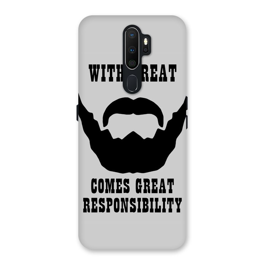 Great Beard Great Responsibility Back Case for Oppo A5 (2020)