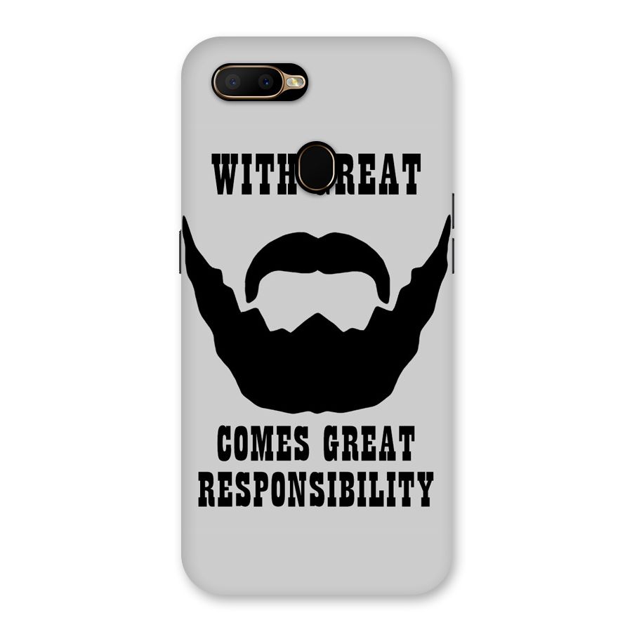 Great Beard Great Responsibility Back Case for Oppo A5s