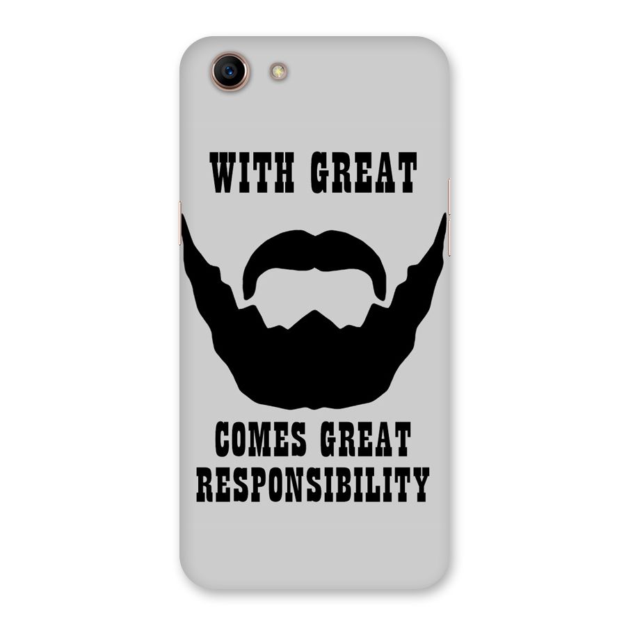 Great Beard Great Responsibility Back Case for Oppo A83 (2018)
