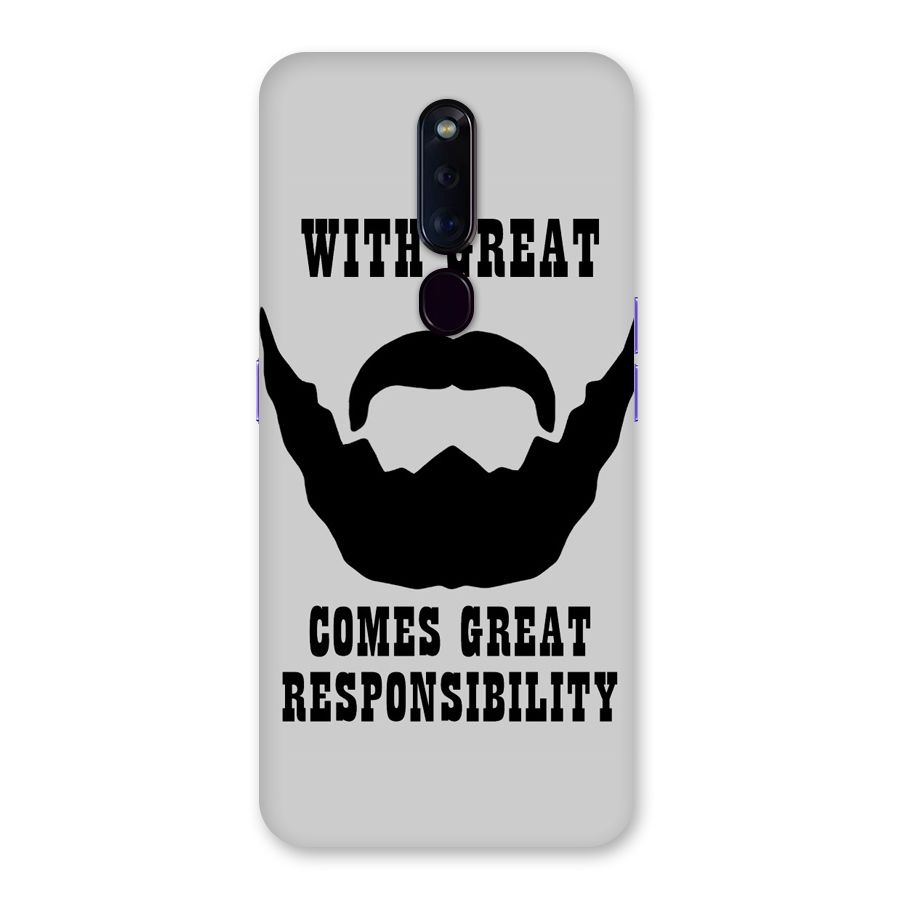 Great Beard Great Responsibility Back Case for Oppo F11 Pro