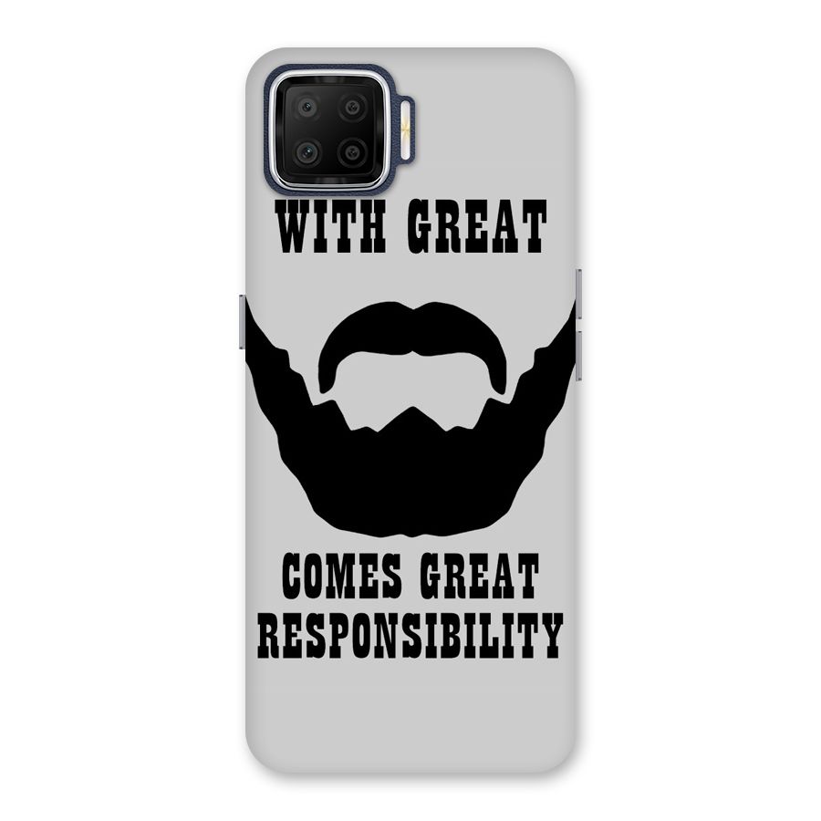 Great Beard Great Responsibility Back Case for Oppo F17