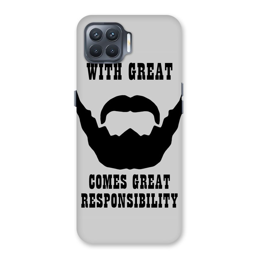 Great Beard Great Responsibility Back Case for Oppo F17 Pro