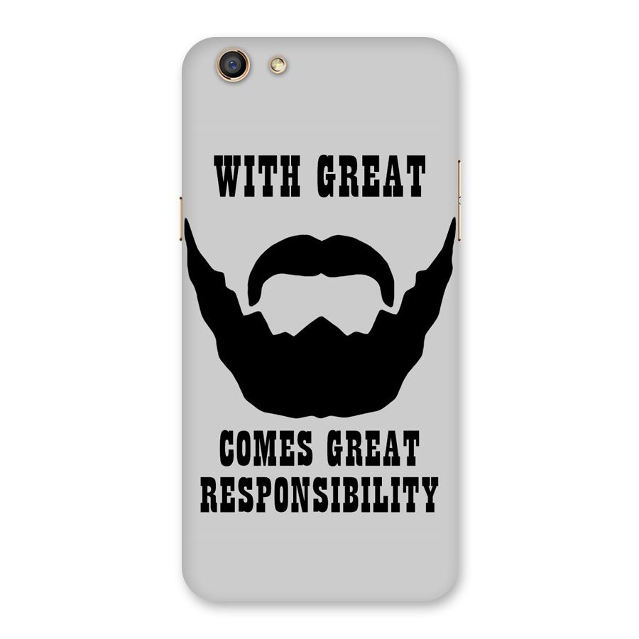 Great Beard Great Responsibility Back Case for Oppo F3