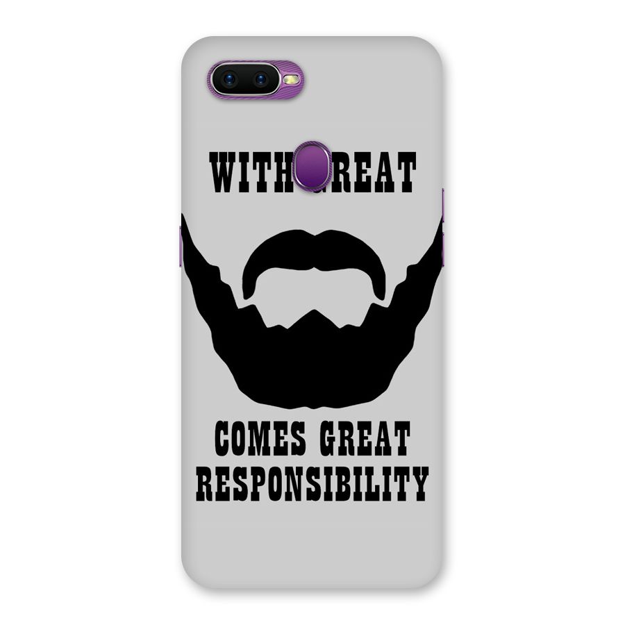 Great Beard Great Responsibility Back Case for Oppo F9