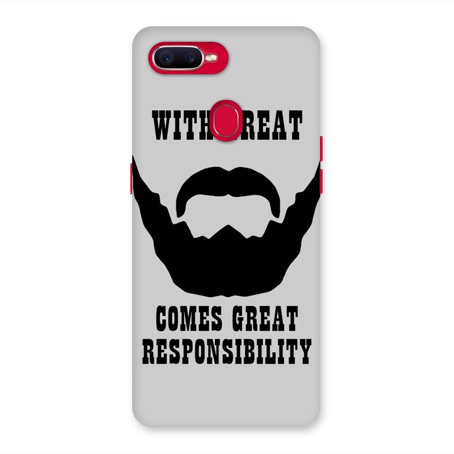 Great Beard Great Responsibility Back Case for Oppo F9 Pro