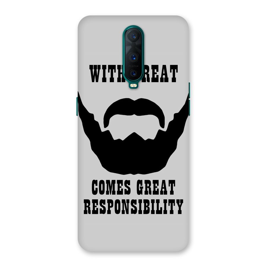 Great Beard Great Responsibility Back Case for Oppo R17 Pro