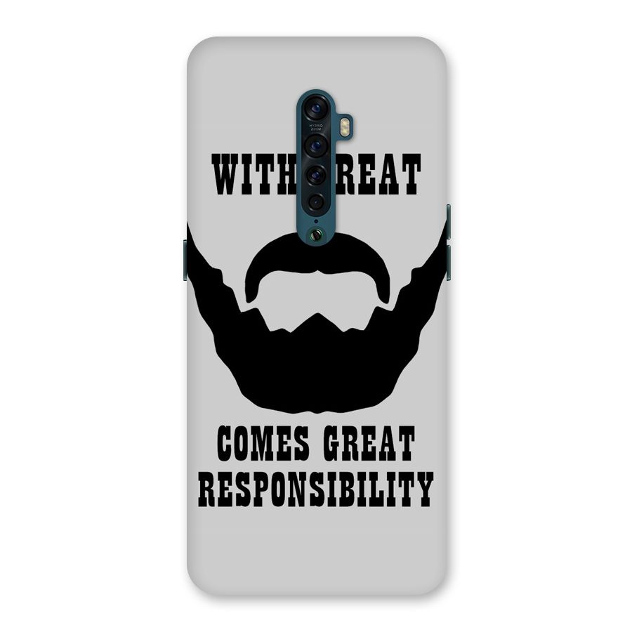 Great Beard Great Responsibility Back Case for Oppo Reno2