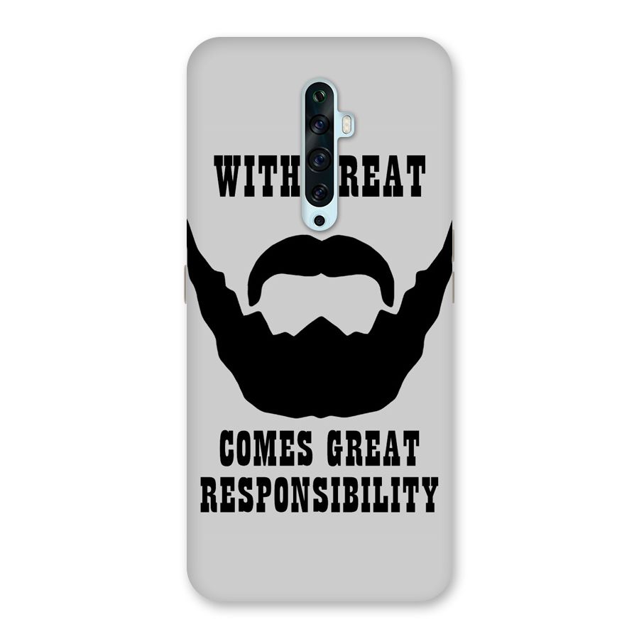 Great Beard Great Responsibility Back Case for Oppo Reno2 Z
