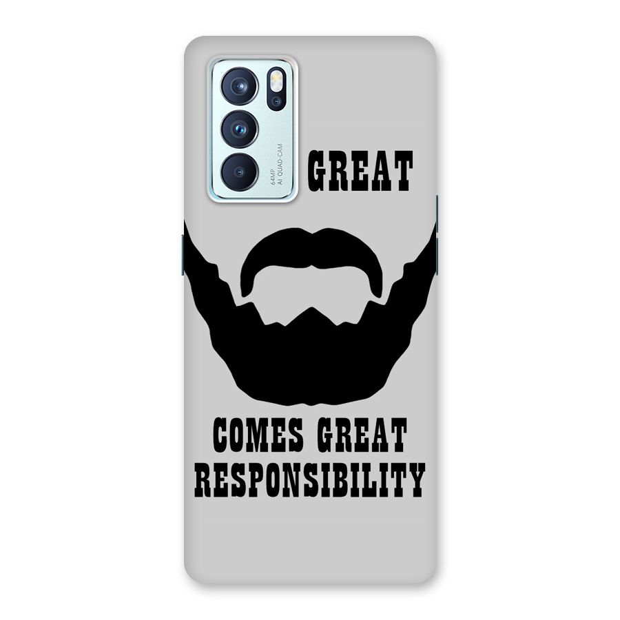 Great Beard Great Responsibility Back Case for Oppo Reno6 Pro 5G