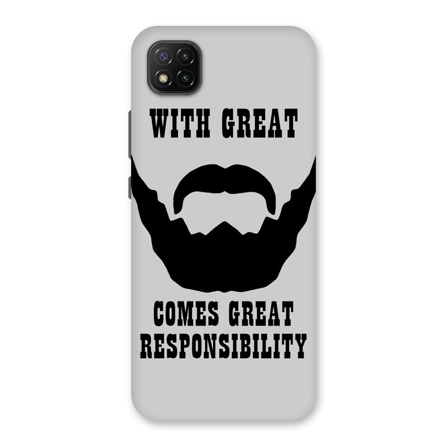 Great Beard Great Responsibility Back Case for Poco C3