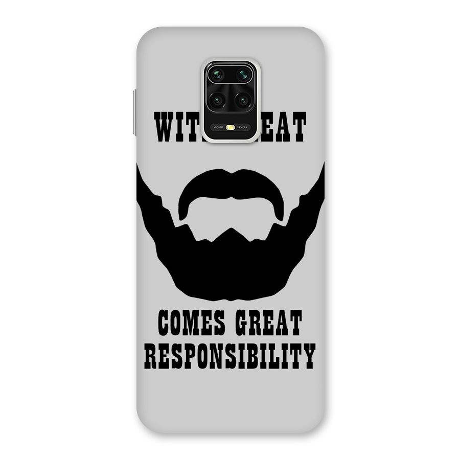 Great Beard Great Responsibility Back Case for Poco M2 Pro