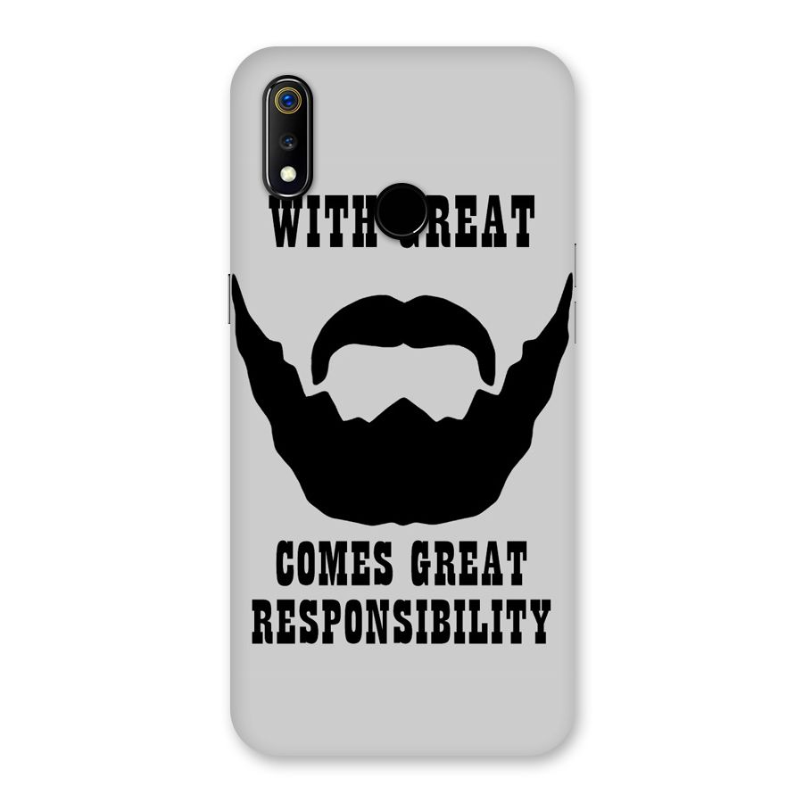 Great Beard Great Responsibility Back Case for Realme 3