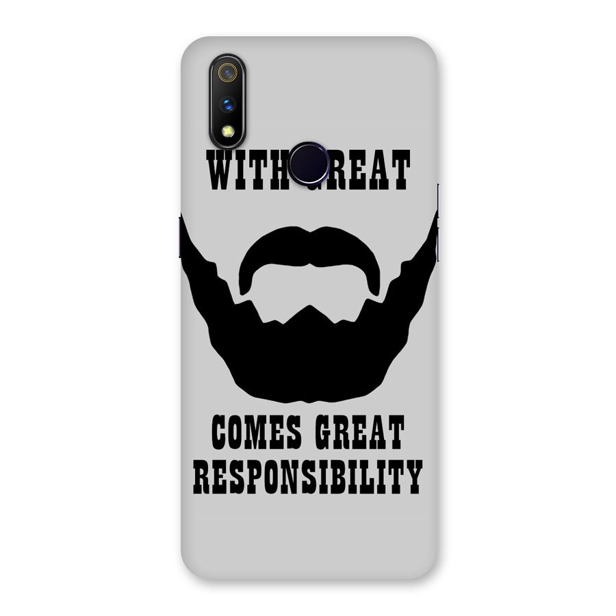 Great Beard Great Responsibility Back Case for Realme 3 Pro