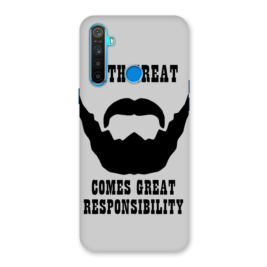 Great Beard Great Responsibility Back Case for Realme 5s