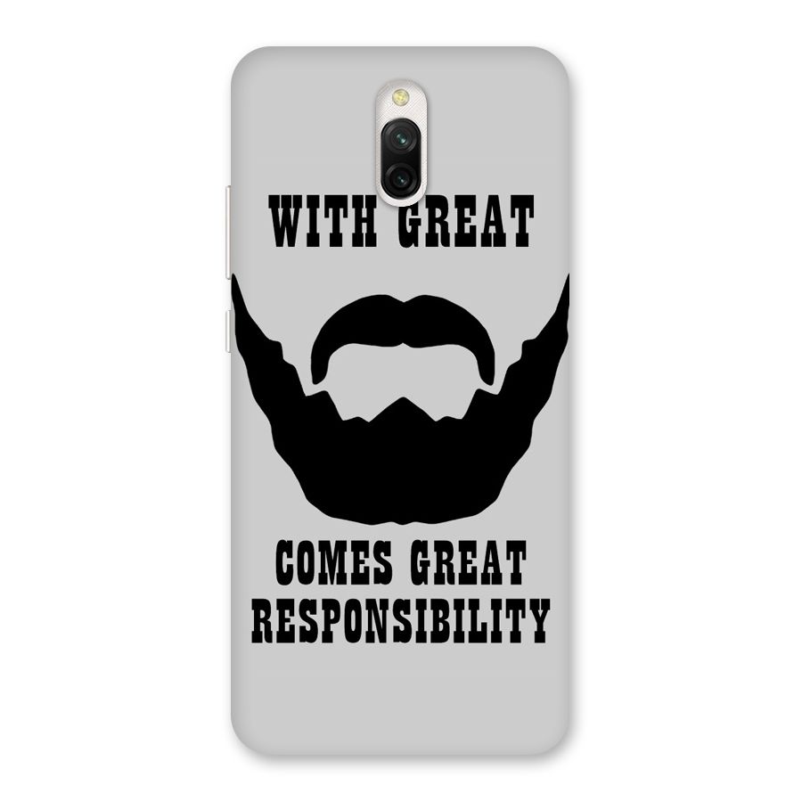 Great Beard Great Responsibility Back Case for Redmi 8A Dual