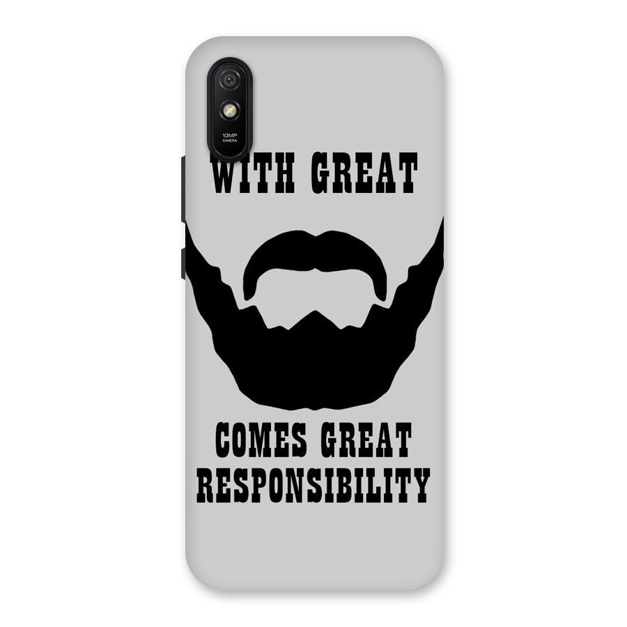 Great Beard Great Responsibility Back Case for Redmi 9A