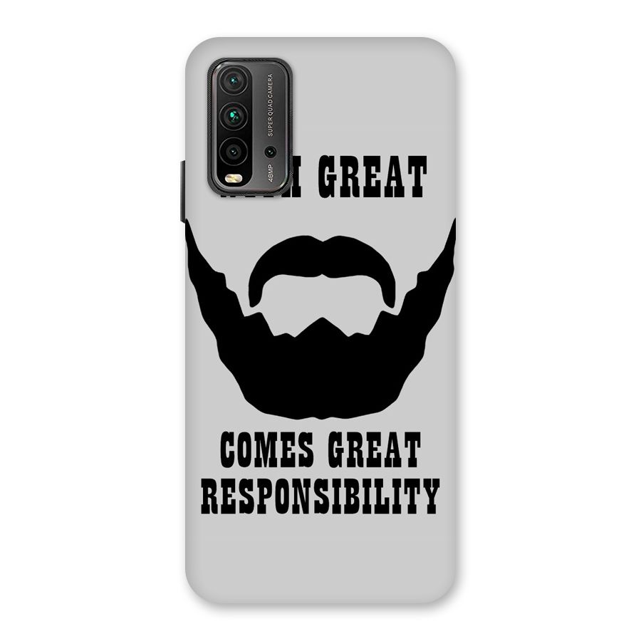 Great Beard Great Responsibility Back Case for Redmi 9 Power