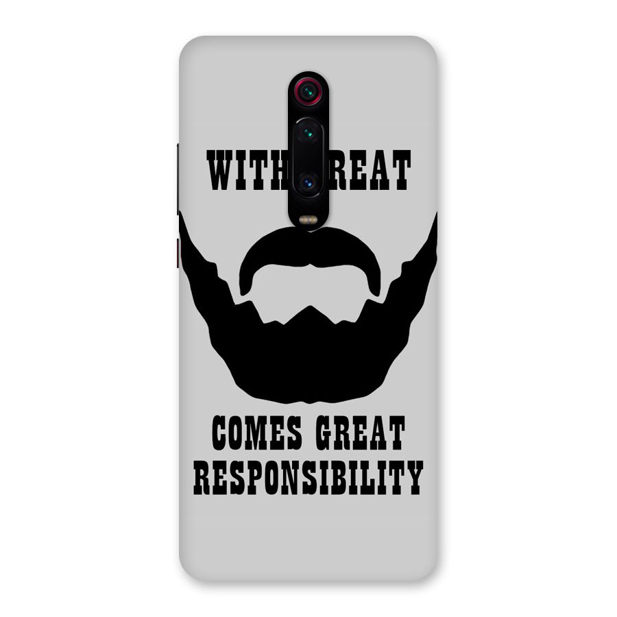 Great Beard Great Responsibility Back Case for Redmi K20 Pro
