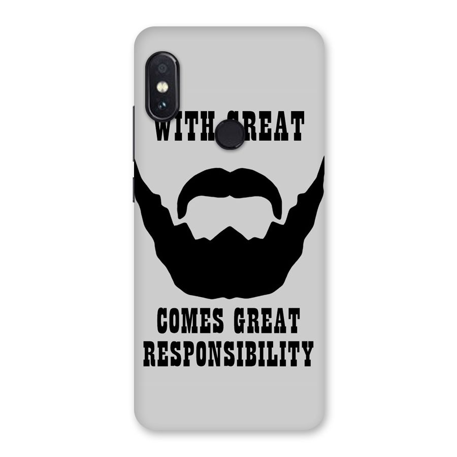 Great Beard Great Responsibility Back Case for Redmi Note 5 Pro