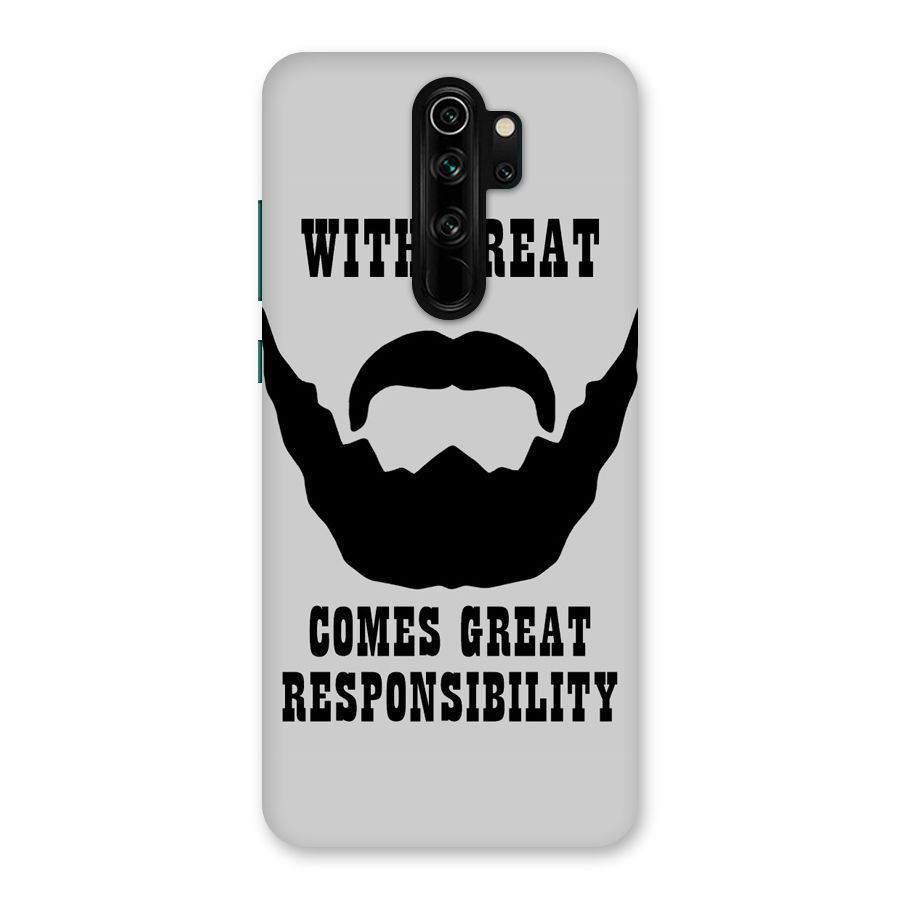 Great Beard Great Responsibility Back Case for Redmi Note 8 Pro