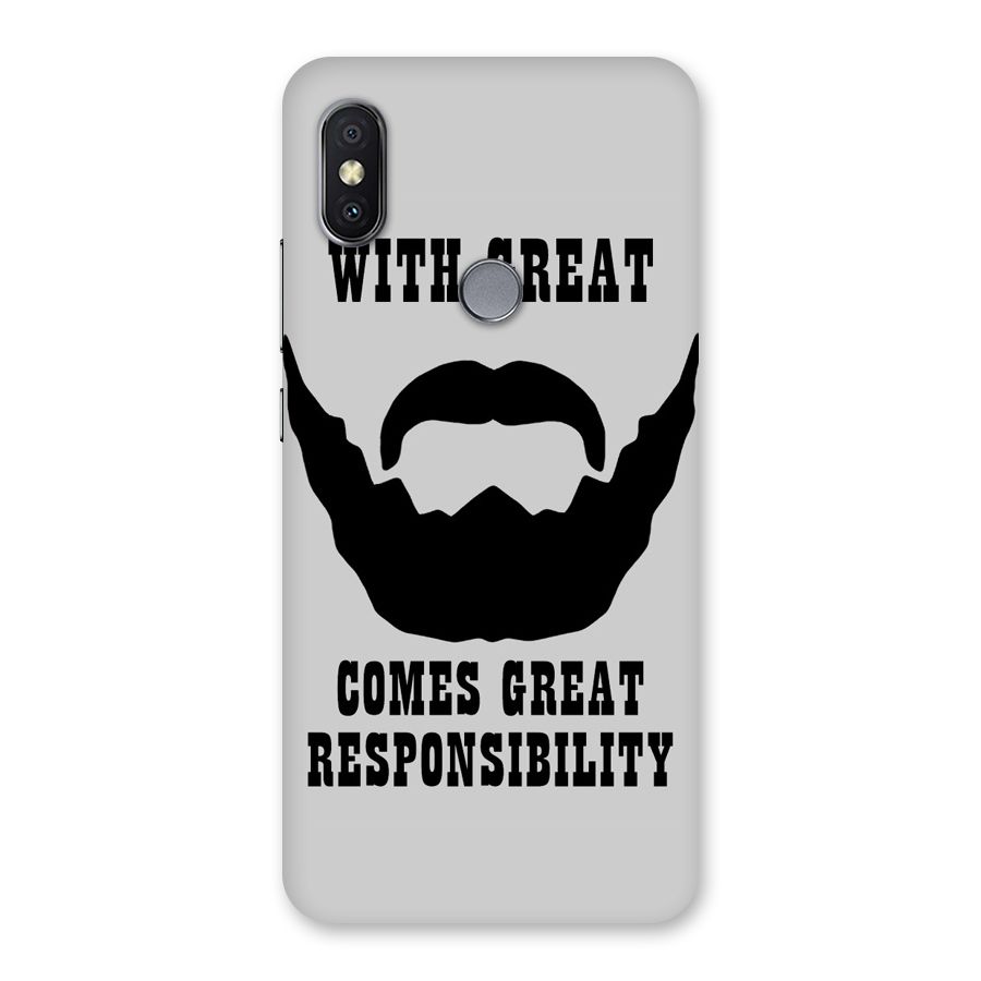 Great Beard Great Responsibility Back Case for Redmi Y2
