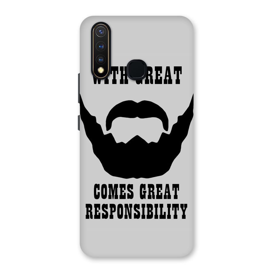 Great Beard Great Responsibility Back Case for Vivo U20