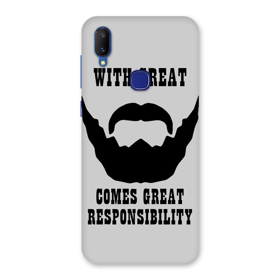 Great Beard Great Responsibility Back Case for Vivo V11