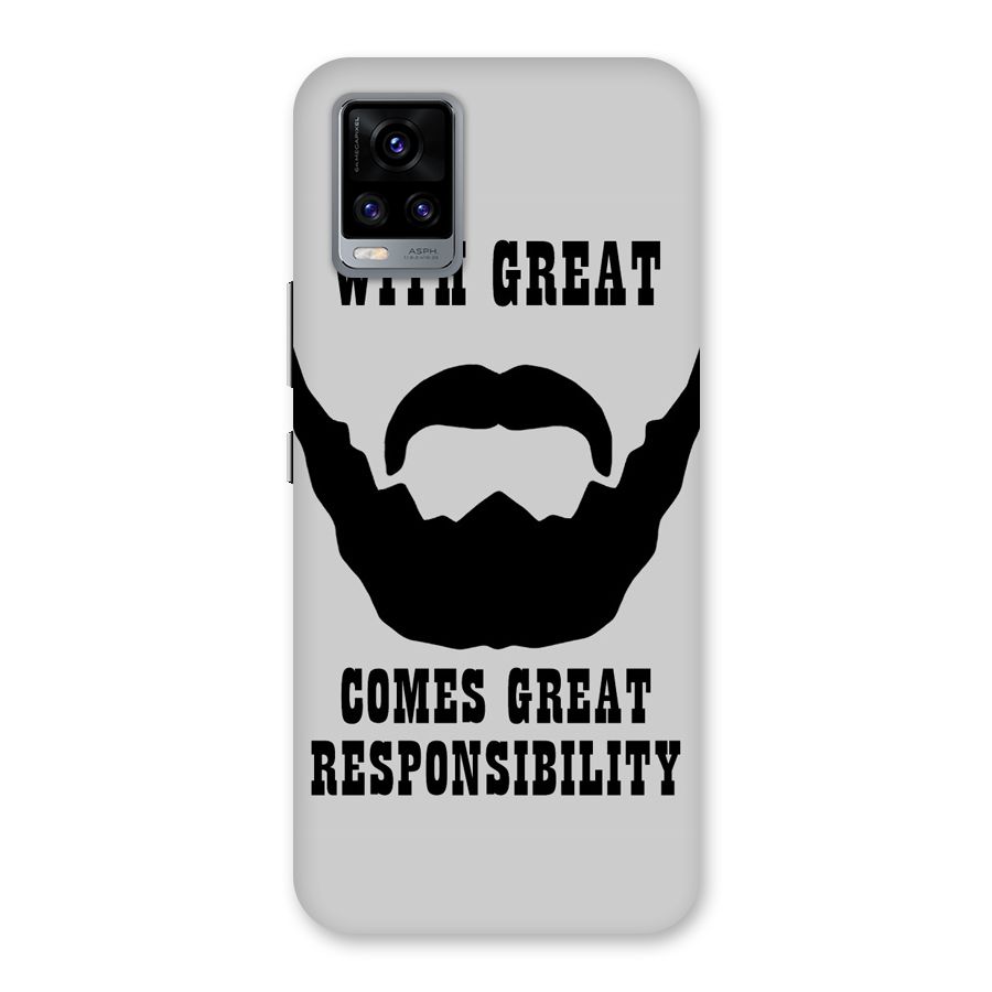 Great Beard Great Responsibility Back Case for Vivo V20