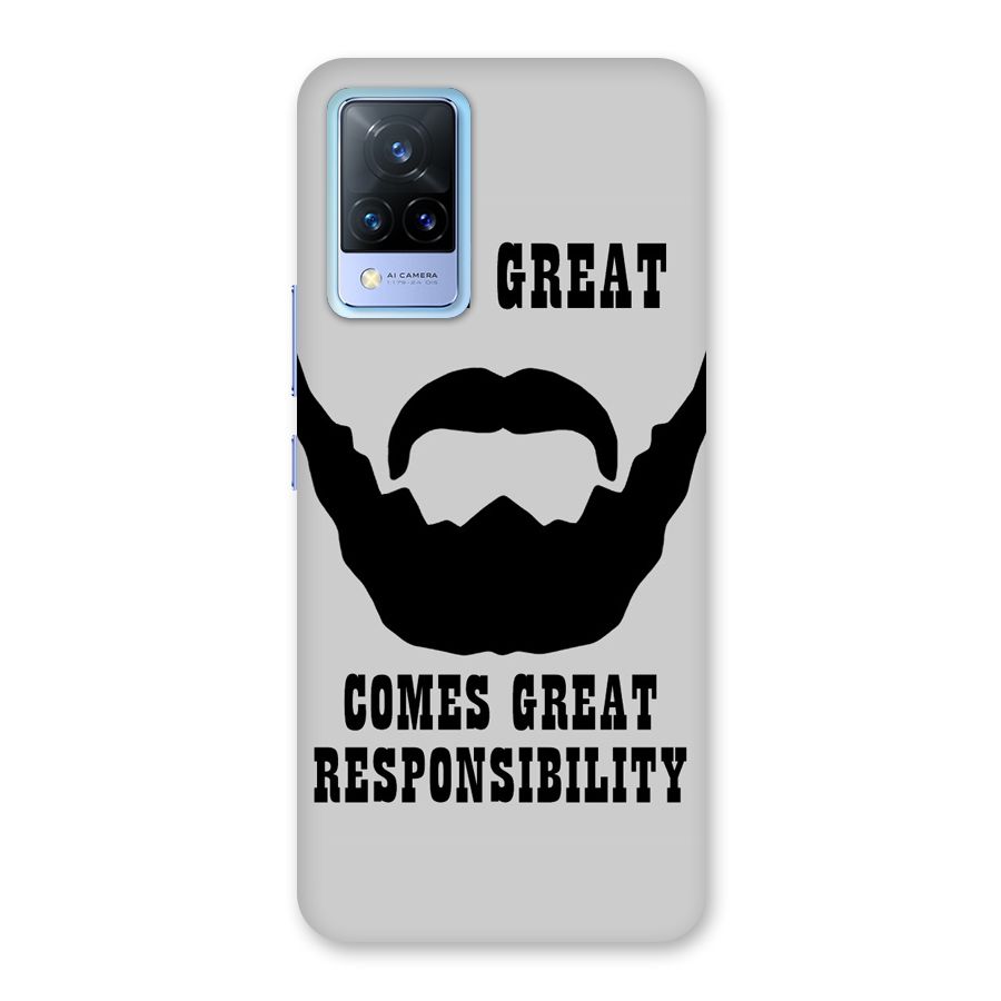 Great Beard Great Responsibility Back Case for Vivo V21 5G