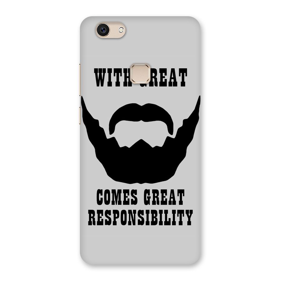 Great Beard Great Responsibility Back Case for Vivo V7