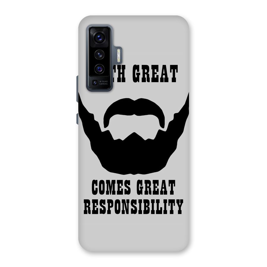 Great Beard Great Responsibility Back Case for Vivo X50