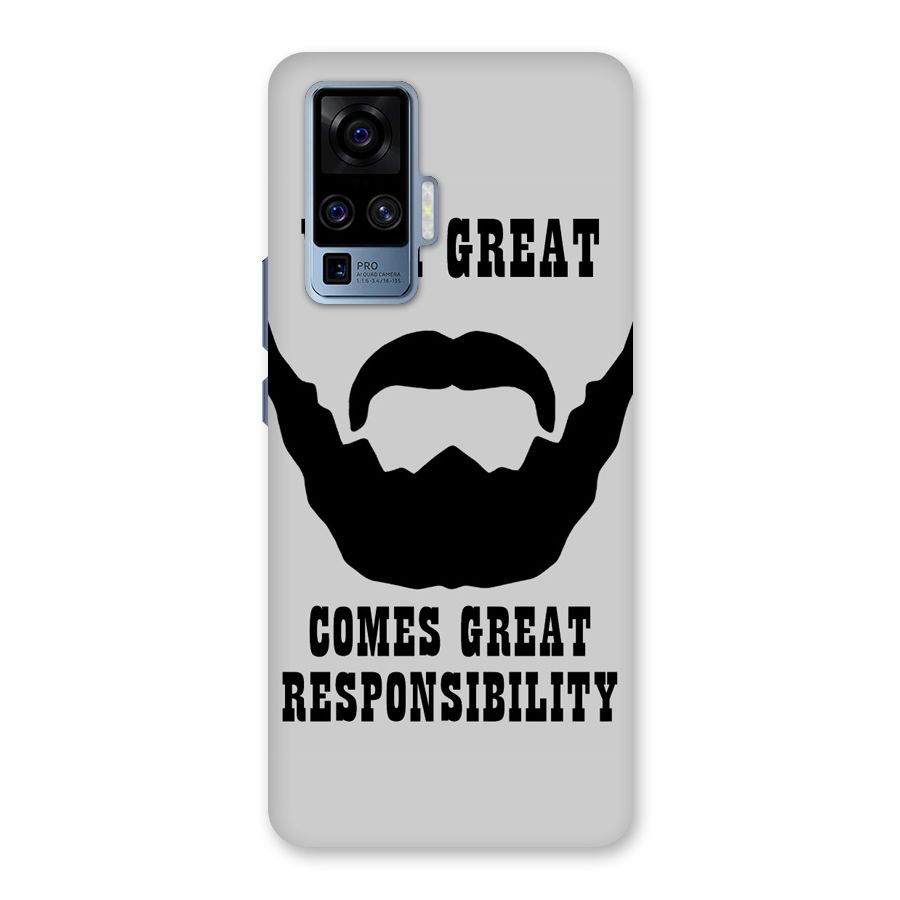 Great Beard Great Responsibility Back Case for Vivo X50 Pro