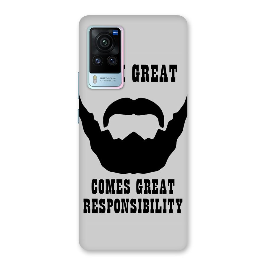 Great Beard Great Responsibility Back Case for Vivo X60 Pro