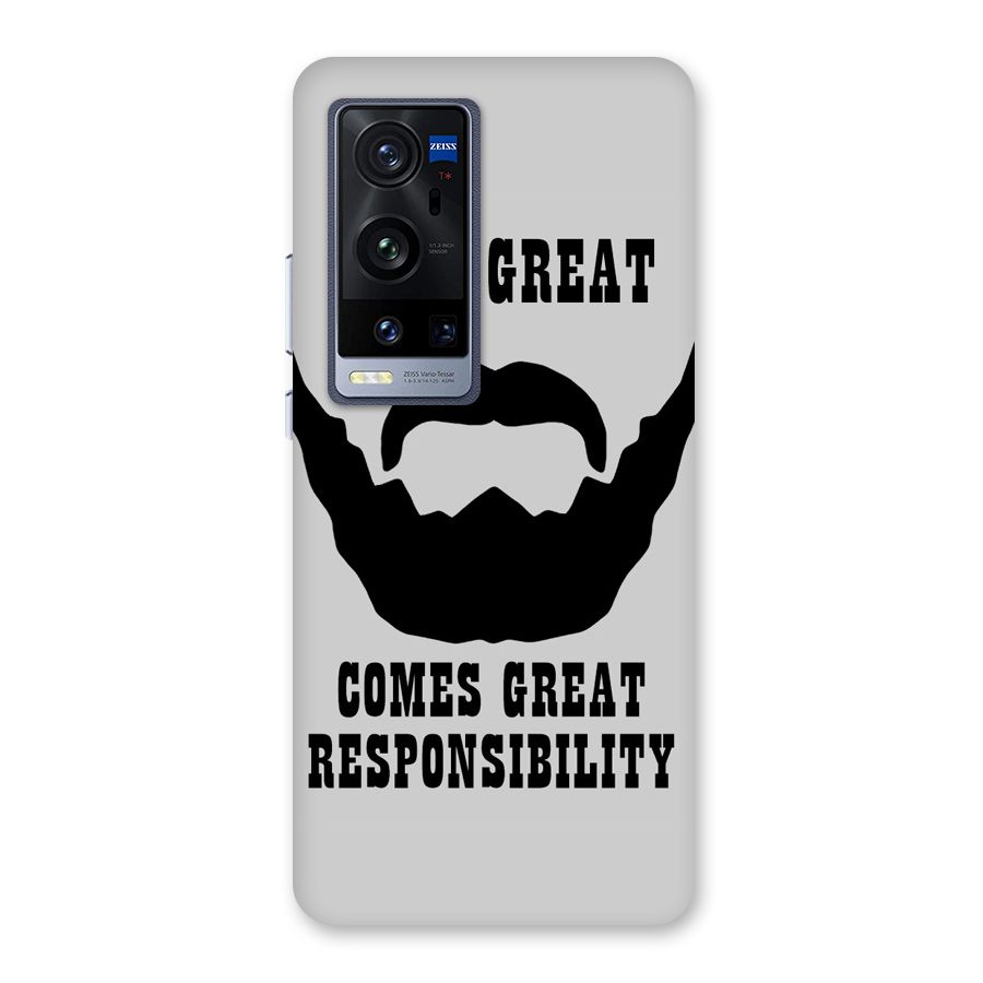 Great Beard Great Responsibility Back Case for Vivo X60 Pro Plus