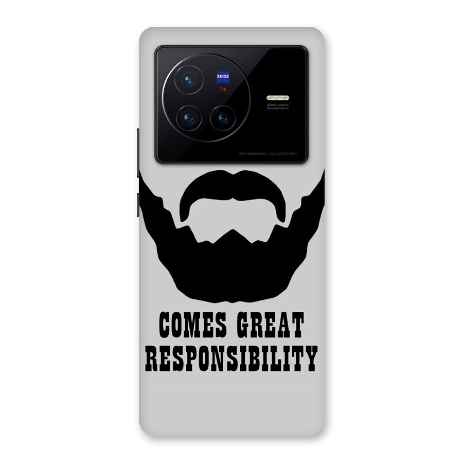 Great Beard Great Responsibility Back Case for Vivo X80