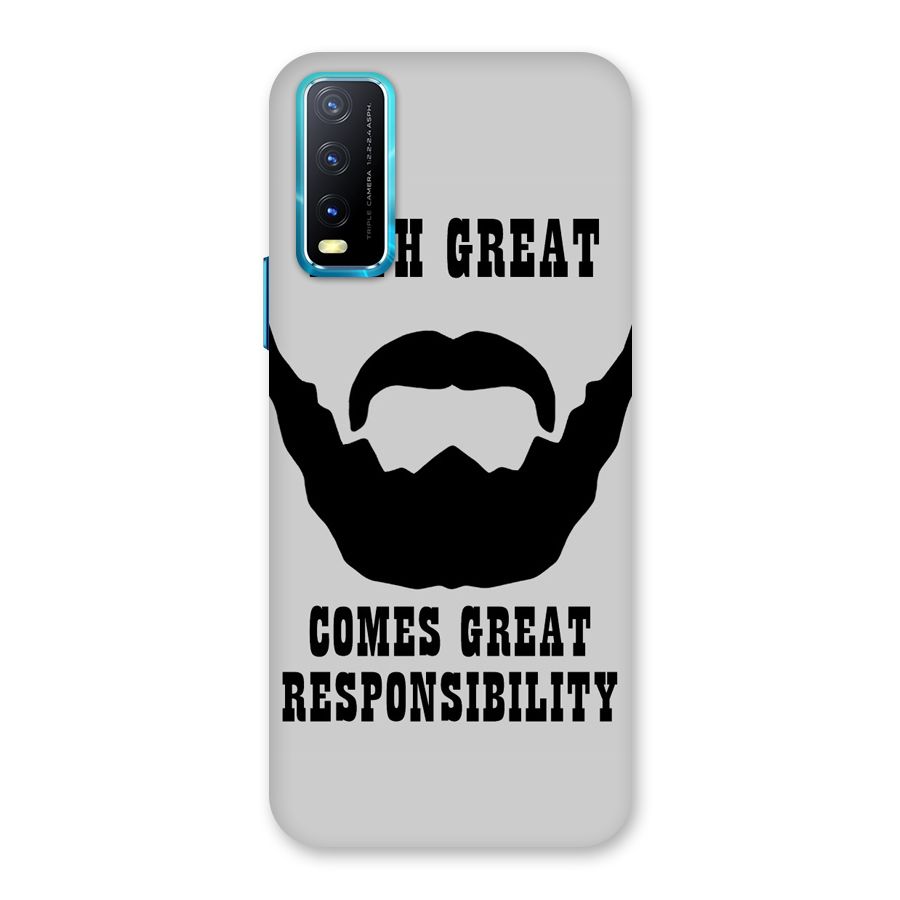 Great Beard Great Responsibility Back Case for Vivo Y20