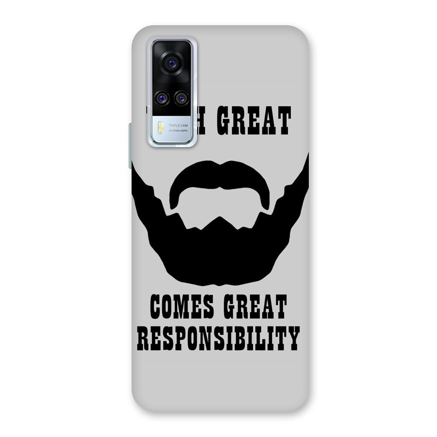 Great Beard Great Responsibility Back Case for Vivo Y31