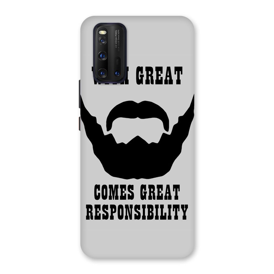 Great Beard Great Responsibility Back Case for Vivo iQOO 3