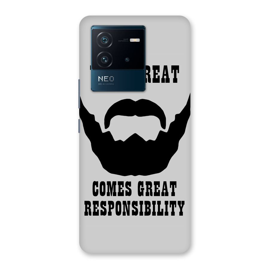 Great Beard Great Responsibility Back Case for Vivo iQOO Neo 6 5G