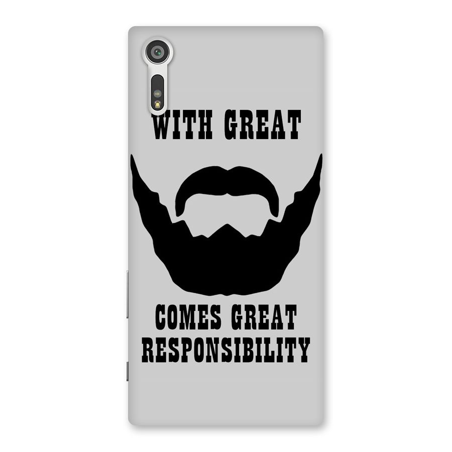 Great Beard Great Responsibility Back Case for Xperia XZ