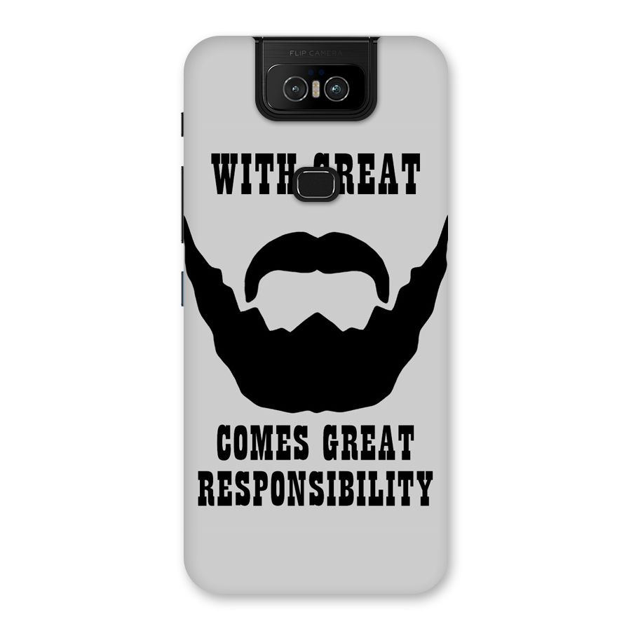 Great Beard Great Responsibility Back Case for Zenfone 6z