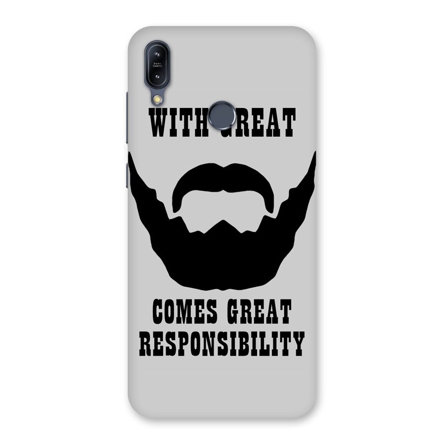 Great Beard Great Responsibility Back Case for Zenfone Max M2