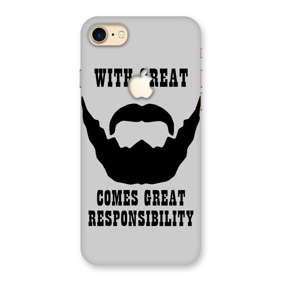 Great Beard Great Responsibility Back Case for iPhone 7 Apple Cut