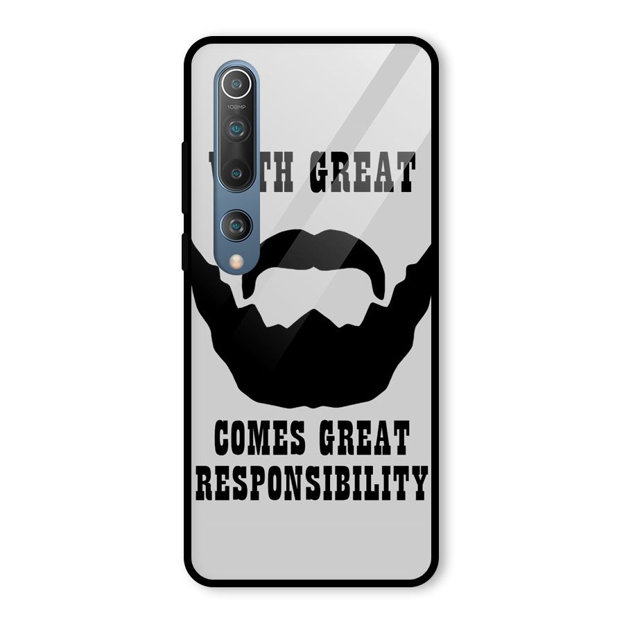 Great Beard Great Responsibility Glass Back Case for Mi 10