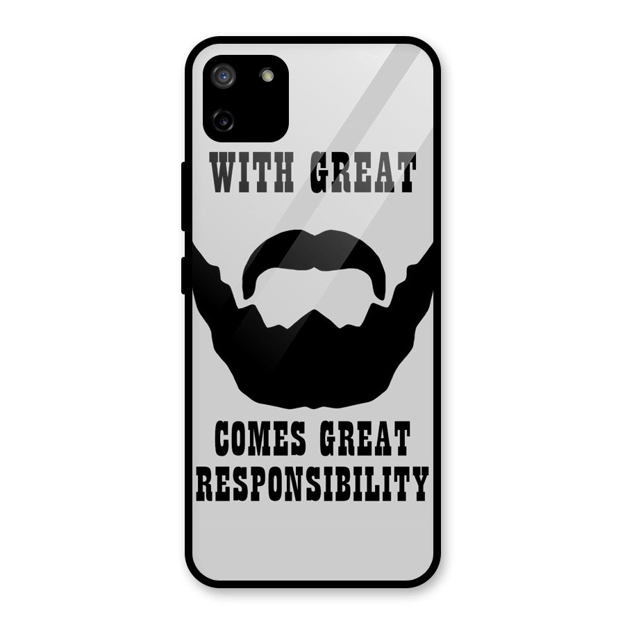 Great Beard Great Responsibility Glass Back Case for Realme C11
