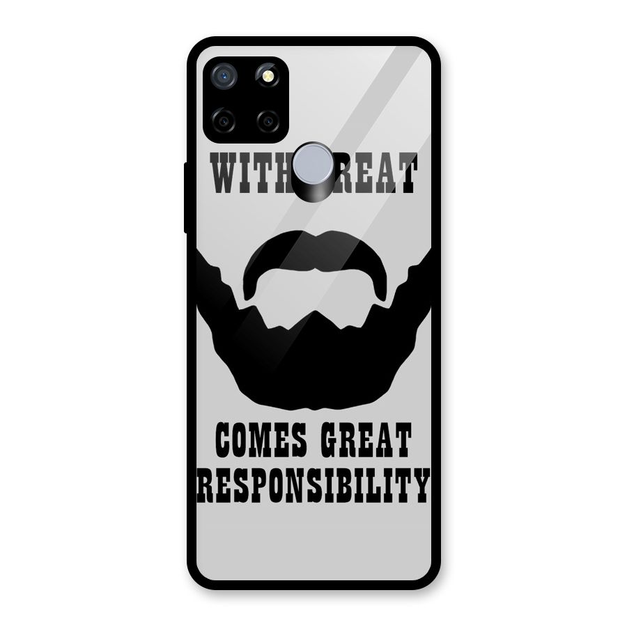 Great Beard Great Responsibility Glass Back Case for Realme C12