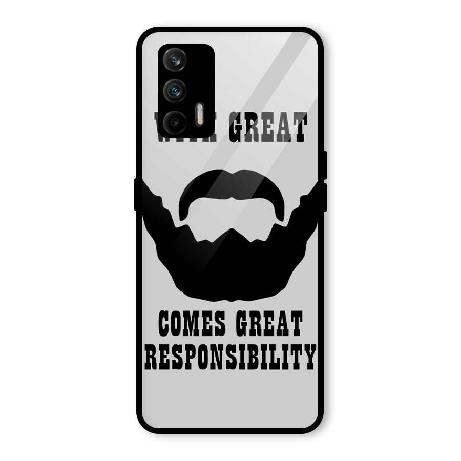 Great Beard Great Responsibility Glass Back Case for Realme GT 5G