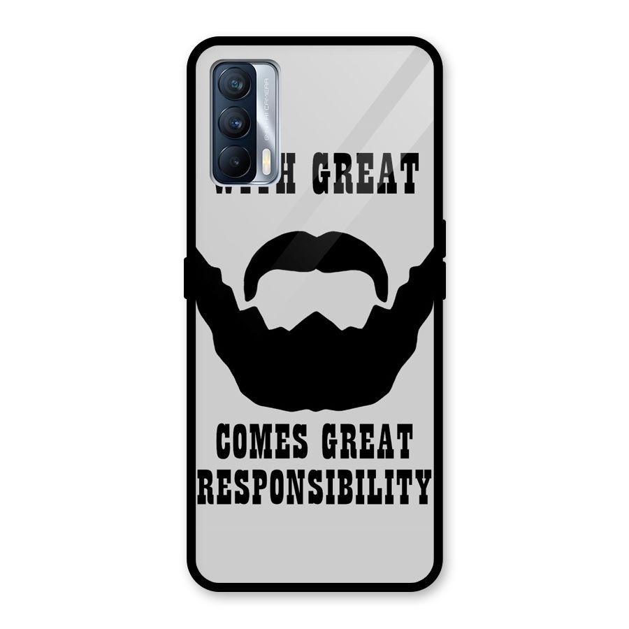 Great Beard Great Responsibility Glass Back Case for Realme X7